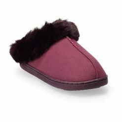 Women's LC Lauren Conrad Faux Fur Clog Slippers Pickled Beet -LC Lauren Conrad Shop unnamed file 101