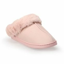 Women's LC Lauren Conrad Faux Fur Clog Slippers Pickled Beet -LC Lauren Conrad Shop unnamed file 102