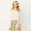 Petite LC Lauren Conrad Layering Long Cardigan Deep Sapphire