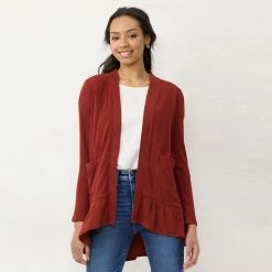 Petite LC Lauren Conrad Layering Long Cardigan Deep Sapphire -LC Lauren Conrad Shop unnamed file 1063