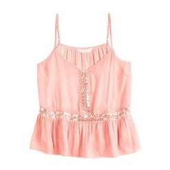 Women's LC Lauren Conrad Flowy Peplum Tank Princess Lavender -LC Lauren Conrad Shop unnamed file 1072