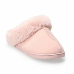 Women's LC Lauren Conrad Faux Fur Clog Slippers Pickled Beet -LC Lauren Conrad Shop unnamed file 108