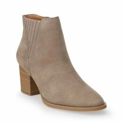 LC Lauren Conrad Loveseat Women's Ankle Boots Taupe