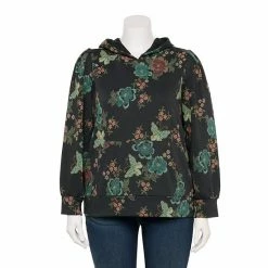 Plus Size LC Lauren Conrad Lounge Pleated Hoodie Pink Sheraton -LC Lauren Conrad Shop unnamed file 1170