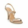 LC Lauren Conrad Hazelnuts Women's Dress Sandals Silver