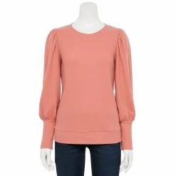 Petite LC Lauren Conrad Pleated Balloon-Sleeve Top Bare Linen -LC Lauren Conrad Shop unnamed file 1195