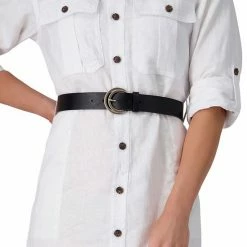 Women's LC Lauren Conrad Crescent Cut-Out Retro Buckle Belt In Regular & Plus Brown -LC Lauren Conrad Shop unnamed file 1202