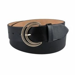 Women's LC Lauren Conrad Crescent Cut-Out Retro Buckle Belt In Regular & Plus Brown -LC Lauren Conrad Shop unnamed file 1204