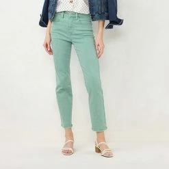 Women's LC Lauren Conrad Super High-Rise Straight-Leg Jeans Aqua Frost -LC Lauren Conrad Shop unnamed file 1224