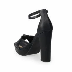 LC Lauren Conrad Caramelize Soft Knot Platform Heels Black -LC Lauren Conrad Shop unnamed file 1248
