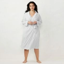 Plus Size LC Lauren Conrad Terry Wrap Robe Rose -LC Lauren Conrad Shop unnamed file 1292