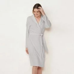 Women's LC Lauren Conrad Terry Wrap Robe Teal