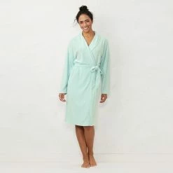Women's LC Lauren Conrad Terry Wrap Robe Teal -LC Lauren Conrad Shop unnamed file 1309