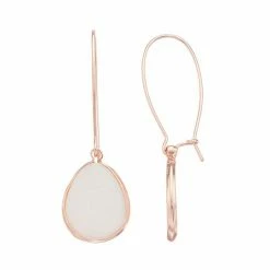 LC Lauren Conrad Mother-of-Pearl Nickel Free Teardrop Earrings