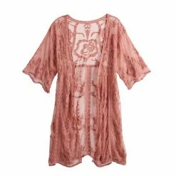 Women's LC Lauren Conrad Sheer Lace Duster Baby Rose -LC Lauren Conrad Shop unnamed file 1379