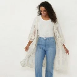 Women's LC Lauren Conrad Sheer Lace Duster Baby Rose -LC Lauren Conrad Shop unnamed file 1380