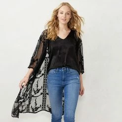 Women's LC Lauren Conrad Sheer Lace Duster Baby Rose -LC Lauren Conrad Shop unnamed file 1382