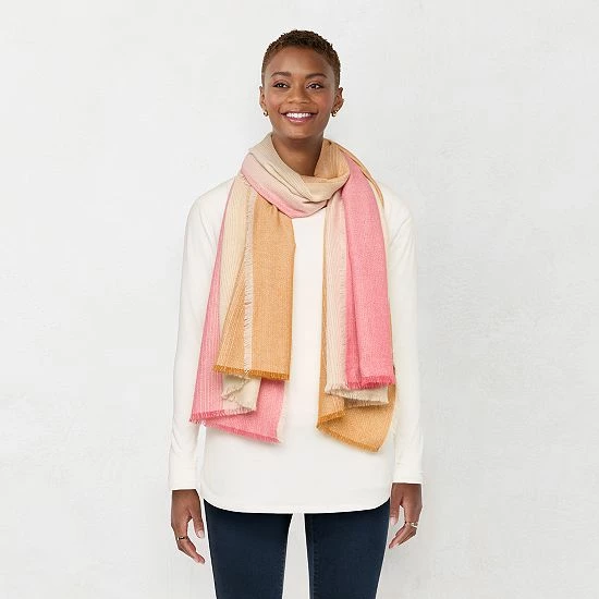 Women's LC Lauren Conrad Ombre Softy Wrap Neutral 1 Women's LC Lauren Conrad Ombre Softy Wrap Neutral