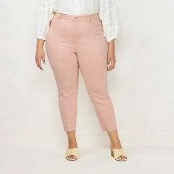 Plus Size LC Lauren Conrad High-Waist Skinny Ankle Jeans Yellow -LC Lauren Conrad Shop unnamed file 1443