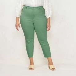 Plus Size LC Lauren Conrad High-Waist Skinny Ankle Jeans Yellow -LC Lauren Conrad Shop unnamed file 1445