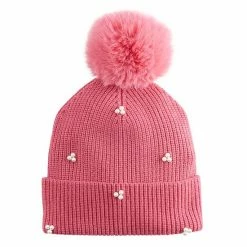 LC Lauren Conrad Simulated Pearl Cluster Pom Beanie Light Gray -LC Lauren Conrad Shop unnamed file 1458