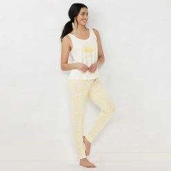 Women's LC Lauren Conrad Pajama Tank & Cuffed Pajama Pants Sleep Set Ivory Swirl 10 Women's LC Lauren Conrad Pajama Tank & Cuffed Pajama Pants Sleep Set Ivory Swirl -LC Lauren Conrad Shop unnamed file 1466