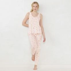 Women's LC Lauren Conrad Pajama Tank & Cuffed Pajama Pants Sleep Set Ivory Swirl 12 Women's LC Lauren Conrad Pajama Tank & Cuffed Pajama Pants Sleep Set Ivory Swirl -LC Lauren Conrad Shop unnamed file 1468