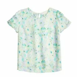 Women's LC Lauren Conrad Rumpled Sleeve Tee Navy Villa Ditzy -LC Lauren Conrad Shop unnamed file 1543