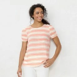 Women's LC Lauren Conrad Rumpled Sleeve Tee Navy Villa Ditzy -LC Lauren Conrad Shop unnamed file 1549