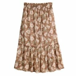 Women's LC Lauren Conrad Smocked Flounce Midi Skirt 5 Women's LC Lauren Conrad Smocked Flounce Midi Skirt -LC Lauren Conrad Shop unnamed file 1555