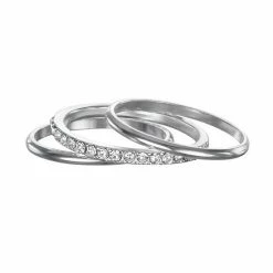 LC Lauren Conrad Stacking Ring Set Silver Tone -LC Lauren Conrad Shop unnamed file 1569