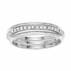 LC Lauren Conrad Stacking Ring Set Silver Tone -LC Lauren Conrad Shop unnamed file 1570