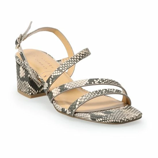 LC Lauren Conrad Emeliah Women's Strappy Sandals Beige 9 LC Lauren Conrad Emeliah Women's Strappy Sandals Beige - Image 9