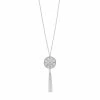 LC Lauren Conrad Long Disc & Tassel Pendant Necklace