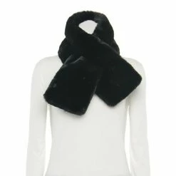 Women's LC Lauren Conrad Faux Fur Stole Scarf Gray -LC Lauren Conrad Shop unnamed file 1624