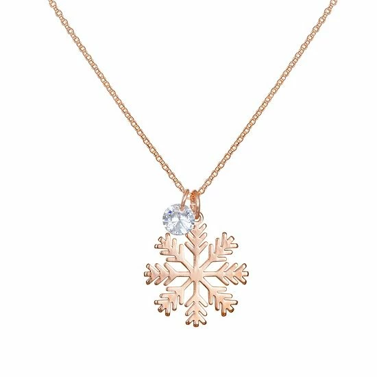 LC Lauren Conrad Snowflake Pendant Necklace Rose Gold Tone LC Lauren Conrad Snowflake Pendant Necklace Rose Gold Tone -LC Lauren Conrad Shop unnamed file 1644