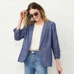Petite LC Lauren Conrad Shawl Collar Blazer