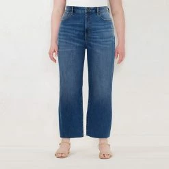 Plus Size LC Lauren Conrad Super High Waisted Slim Straight Jeans Versalle -LC Lauren Conrad Shop unnamed file 1752