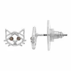 LC Lauren Conrad Cat Nickel Free Button Stud Earrings Gold Tone -LC Lauren Conrad Shop unnamed file 1785
