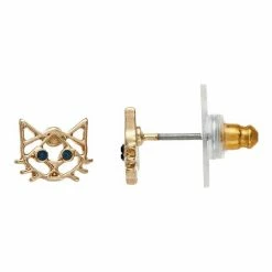 LC Lauren Conrad Cat Nickel Free Button Stud Earrings Gold Tone -LC Lauren Conrad Shop unnamed file 1786