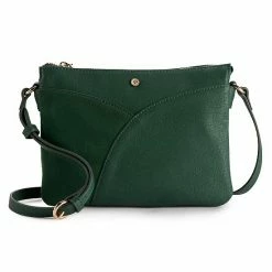 LC Lauren Conrad Candide Crossbody Bag Dark Green