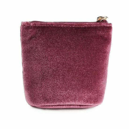LC Lauren Conrad Women's Velvet Pick Me Up Pouch Bluefin 2 LC Lauren Conrad Women's Velvet Pick Me Up Pouch Bluefin - Image 2