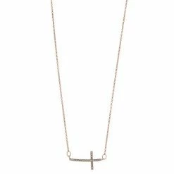 Women's LC Lauren Conrad Pave Cross Pendant Necklace