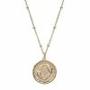 LC Lauren Conrad Zodiac Coin Pendant Necklace Scorpio