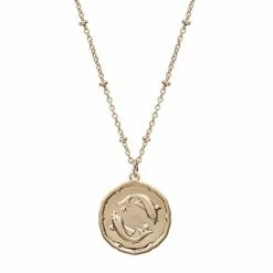 LC Lauren Conrad Zodiac Coin Pendant Necklace Scorpio