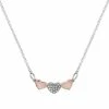 LC Lauren Conrad Two Tone Triple Heart Necklace