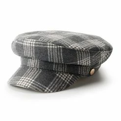 Women's LC Lauren Conrad Plaid Captain Hat Pink Plaid -LC Lauren Conrad Shop unnamed file 2038