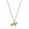 LC Lauren Conrad Dachshund Pendant Necklace