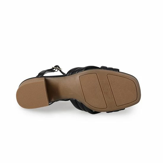 LC Lauren Conrad Fondant Women's Heeled Sandals Black 4 LC Lauren Conrad Fondant Women's Heeled Sandals Black - Image 4