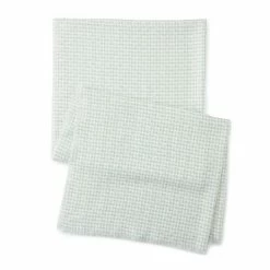 Women's LC Lauren Conrad Houndstooth Softy Scarf Soft Blue White -LC Lauren Conrad Shop unnamed file 2062